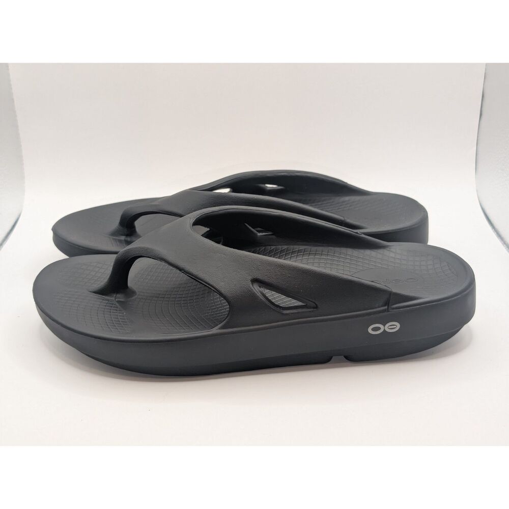 OOFOS OOriginal Recovery Flip Flops Black Size M7 - W9